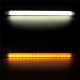 2PCS Car Motorcycle 36LED Turn Signal Flowing LED Strip Light White&Yellow 12V