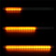 2PCS Car Motorcycle 36LED Turn Signal Flowing LED Strip Light White&Yellow 12V