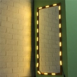 3M SMD5050 Waterproof Warm White LED Module Strip Light Kit Mirror Signage Lamp + Adapter DC12V