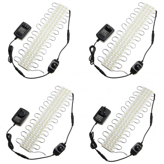3M SMD5050 Waterproof Warm White LED Module Strip Light Kit Mirror Signage Lamp + Adapter DC12V 3M SMD5050 Waterproof Warm White LED Module Strip Light Kit Mirror Signage Lamp + Adapter DC12V