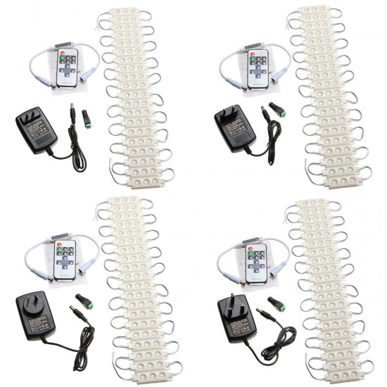 3M SMD5630 Waterproof White LED Module Strip Light Kit Mirror Signage Lamp + Adapter DC12V 3M SMD5630 Waterproof White LED Module Strip Light Kit Mirror Signage Lamp + Adapter DC12V