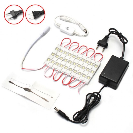 6W SMD5630 Dimmable Waterproof White 30 LED Module Strip Light Cabinet Mirror Lamp Kit AC110-240V 6W SMD5630 Dimmable Waterproof White 30 LED Module Strip Light Cabinet Mirror Lamp Kit AC110-240V