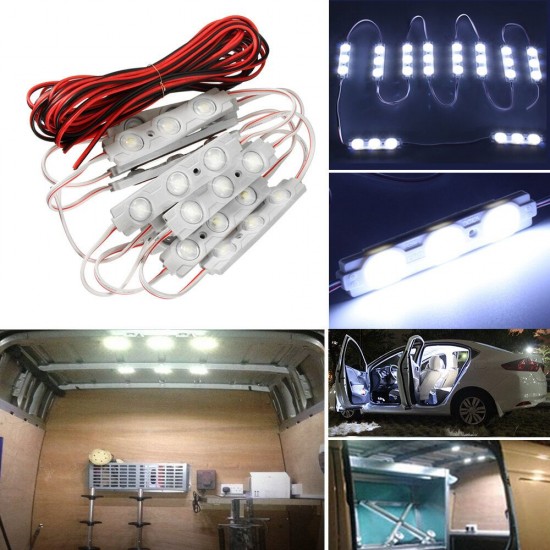 DC12V LED Module Strip Light Waterproof Reading Car Decorative Lamp + 5M Cable Line