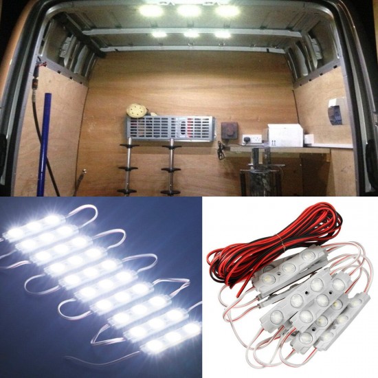 DC12V LED Module Strip Light Waterproof Reading Car Decorative Lamp + 5M Cable Line