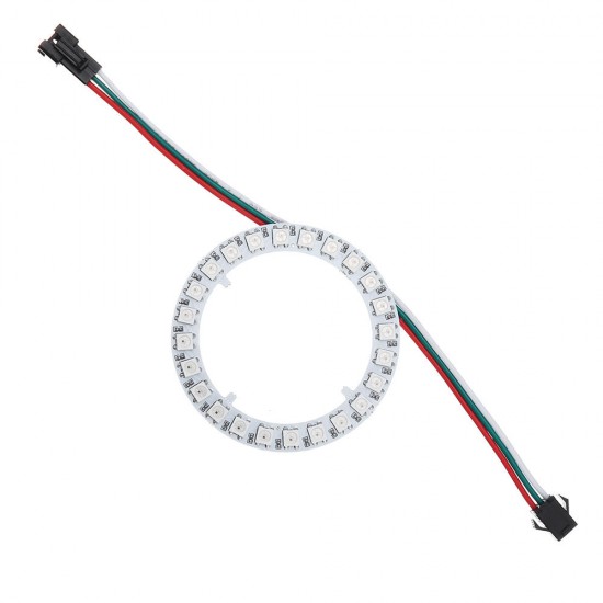 DC5V 24 Bits Pixel Ring Individually Addressable Round DIY WS2812B 5050 RGB LED Module Strip DC5V 24 Bits Pixel Ring Individually Addressable Round DIY WS2812B 5050 RGB LED Module Strip