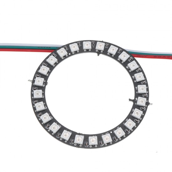 DC5V 24 Bits Pixel Ring Individually Addressable Round DIY WS2812B 5050 RGB LED Module Strip DC5V 24 Bits Pixel Ring Individually Addressable Round DIY WS2812B 5050 RGB LED Module Strip