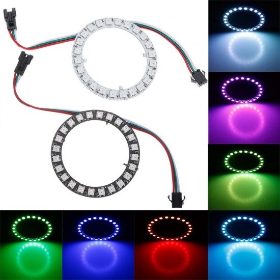 DC5V 24 Bits Pixel Ring Individually Addressable Round DIY WS2812B 5050 RGB LED Module Strip DC5V 24 Bits Pixel Ring Individually Addressable Round DIY WS2812B 5050 RGB LED Module Strip