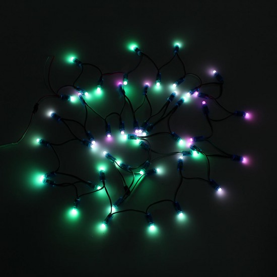 DC5V 5M 50PCS 21W WS2811 RGB IP68 Full Color LED Pixel Module Strip Light with DC Connector DC5V 5M 50PCS 21W WS2811 RGB IP68 Full Color LED Pixel Module Strip Light with DC Connector
