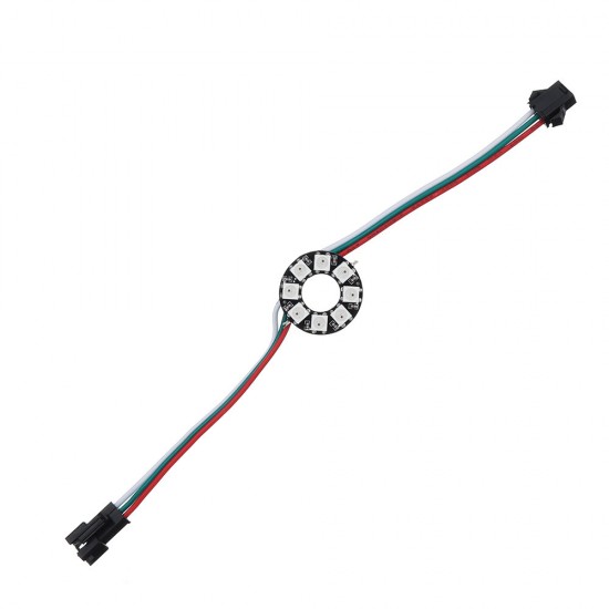 DC5V 8 Bits WS2812B 5050 RGB DIY LED Module Strip Ring Pixel Light with Integrated Drivers Board DC5V 8 Bits WS2812B 5050 RGB DIY LED Module Strip Ring Pixel Light with Integrated Drivers Board