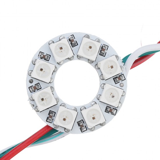 DC5V 8 Bits WS2812B 5050 RGB DIY LED Module Strip Ring Pixel Light with Integrated Drivers Board