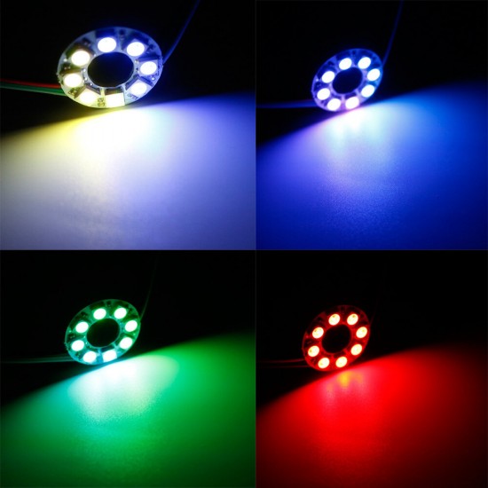 DC5V 8 Bits WS2812B 5050 RGB DIY LED Module Strip Ring Pixel Light with Integrated Drivers Board DC5V 8 Bits WS2812B 5050 RGB DIY LED Module Strip Ring Pixel Light with Integrated Drivers Board
