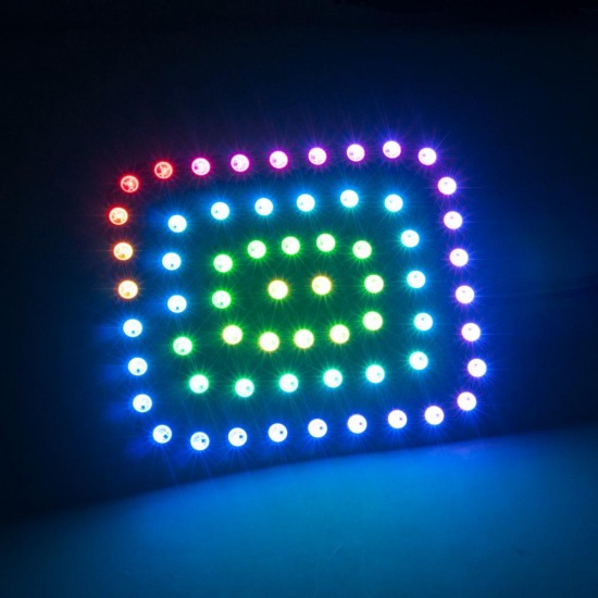 DC5V WS2812B 5050 RGB Rectangle Pixel Digital Individually Addressable LED Module Strip Light DC5V