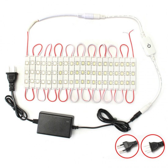 Dimmable Waterproof 12W SMD5630 60 LED Module Strip Under Cabinet Mirror Light Kit AC110-240V