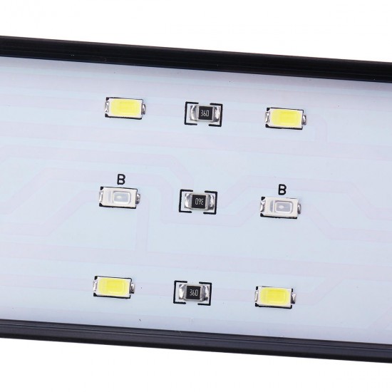 100-240V 10W Clip-on LED Aquarium Light Fish Tank Decoration Lighting Lamp with White & Blue LEDs, Touch Control, 2 Modes 100-240V 10W Clip-on LED Aquarium Light Fish Tank Decoration Lighting Lamp with White & Blue LEDs, Touch Control, 2 Modes