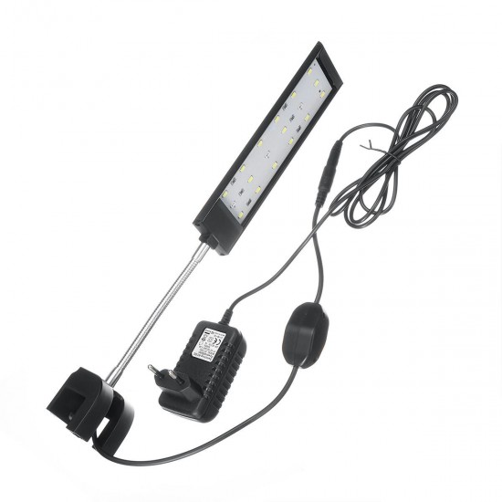 100-240V 7W Clip-on LED Aquarium Light Fish Tank Decoration Lighting Lamp with White & Blue LEDs, Touch Control, 2 Modes 100-240V 7W Clip-on LED Aquarium Light Fish Tank Decoration Lighting Lamp with White & Blue LEDs, Touch Control, 2 Modes