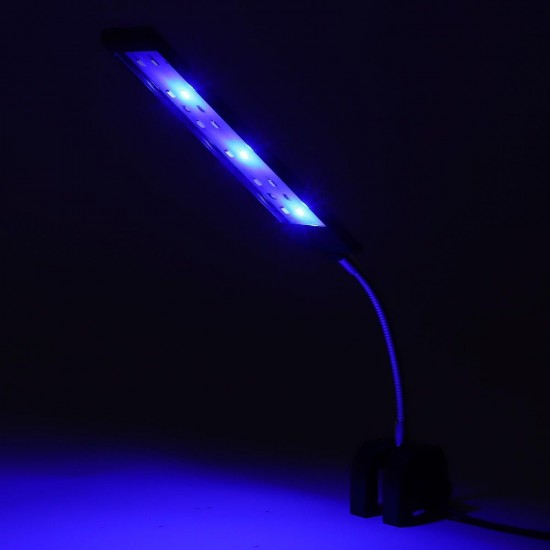 100-240V 7W Clip-on LED Aquarium Light Fish Tank Decoration Lighting Lamp with White & Blue LEDs, Touch Control, 2 Modes 100-240V 7W Clip-on LED Aquarium Light Fish Tank Decoration Lighting Lamp with White & Blue LEDs, Touch Control, 2 Modes