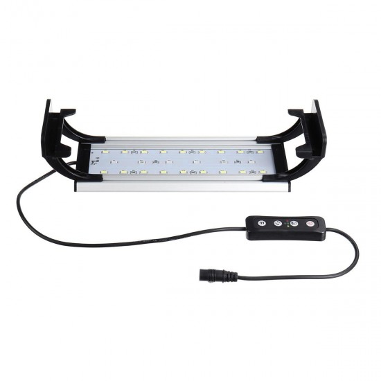 10W 20CM LED Aquarium Light Fish Tank Lamp Diming 3 Modes AC80-240V