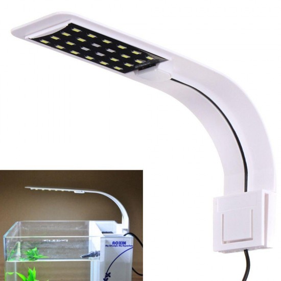 10W 5730 24 LED Aquarium Light Clip Fish Tank Lamp White:Blue 5:1 AC220V/AC110V 10W 5730 24 LED Aquarium Light Clip Fish Tank Lamp White:Blue 5:1 AC220V/AC110V