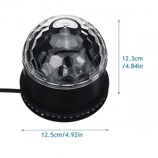 10W Colorful RGB LED Crystal Ball Effect Stage Light Lamp Disco Party US / EU Plug 10W Colorful RGB LED Crystal Ball Effect Stage Light Lamp Disco Party US / EU Plug