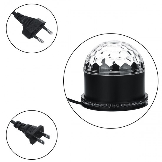 10W Colorful RGB LED Crystal Ball Effect Stage Light Lamp Disco Party US / EU Plug 10W Colorful RGB LED Crystal Ball Effect Stage Light Lamp Disco Party US / EU Plug