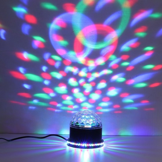 10W Colorful RGB LED Crystal Ball Effect Stage Light Lamp Disco Party US / EU Plug 10W Colorful RGB LED Crystal Ball Effect Stage Light Lamp Disco Party US / EU Plug
