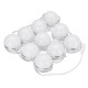 10pcs Vanity LED Mirror Dimmable Light Bulbs kit Cosmetic Makeup Hollywood Style