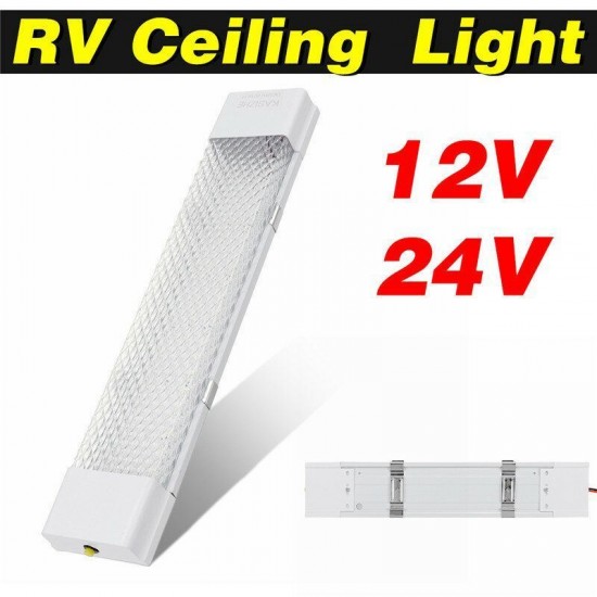 12/24V 72 LED Interior Lights Roof Ceiling Light For RV Car Trailer Camper Van