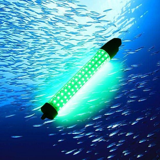 12V-24V 10W Fishing Lamp Underwater Boat Submersible Green LED Glow Lamp