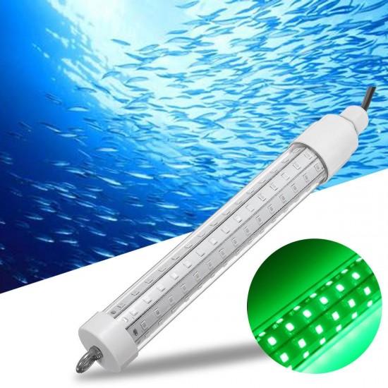 12V-24V 10W Fishing Lamp Underwater Boat Submersible Green LED Glow Lamp