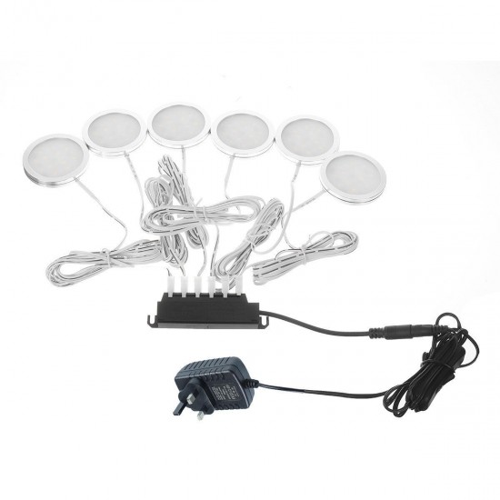 12V 6 in1 Side Outgoing Line Cabinet Recessed LED kitchen Light 200LM UK Plug 12V 6 in1 Side Outgoing Line Cabinet Recessed LED kitchen Light 200LM UK Plug