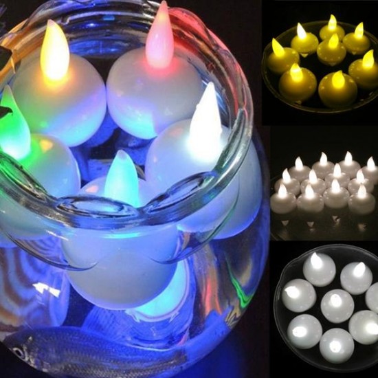 12pcs Flameless LED Table Lamp Candle Light Battery Operated Waterproof Wedding Party Decor