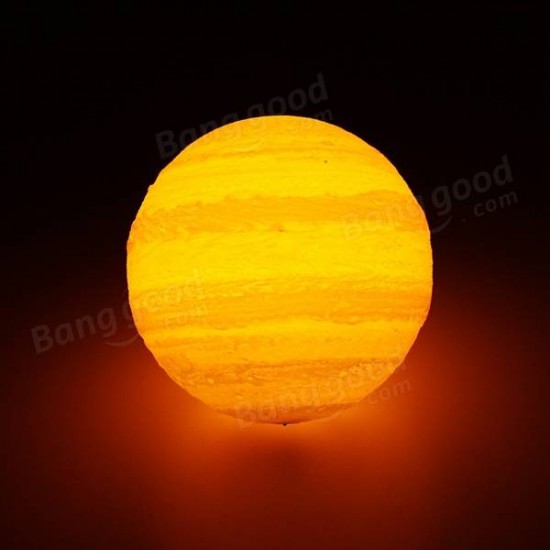 13cm 3D Jupiter Lamp USB Rechargeable Touch Sensor Color Changing LED Night Light Gift DC5V 13cm 3D Jupiter Lamp USB Rechargeable Touch Sensor Color Changing LED Night Light Gift DC5V