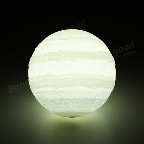 13cm 3D Jupiter Lamp USB Rechargeable Touch Sensor Color Changing LED Night Light Gift DC5V 13cm 3D Jupiter Lamp USB Rechargeable Touch Sensor Color Changing LED Night Light Gift DC5V
