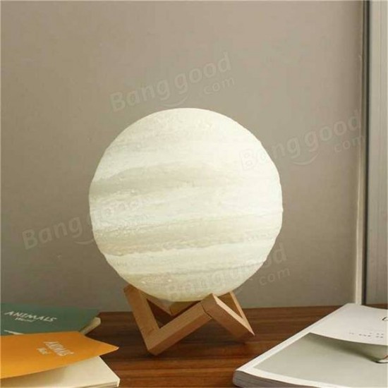 13cm 3D Jupiter Lamp USB Rechargeable Touch Sensor Color Changing LED Night Light Gift DC5V