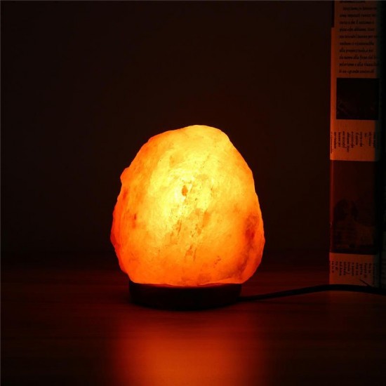 14 X 10CM Himalayan Glow Hand Carved Natural Crystal Salt Night Lamp Table Light With Dimmer Switch