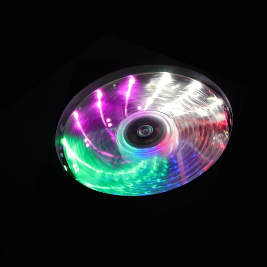 15LED Ring Fan RGB Light Silent 12V 120mm Computer Case PC Cooling Fan