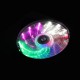 15LED Ring Fan RGB Light Silent 12V 120mm Computer Case PC Cooling Fan