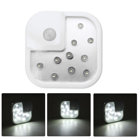 15W 10 LED Light PIR Motion Sensor Cupboard Closet Bedside Cabinet Lamp Night Lighting 15W 10 LED Light PIR Motion Sensor Cupboard Closet Bedside Cabinet Lamp Night Lighting