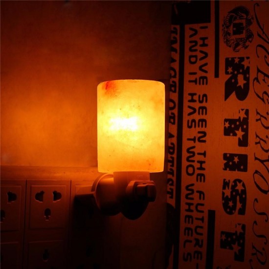 15W Mini Hand Carved Natural Crystal Himalayan Salt Lamp Night Light