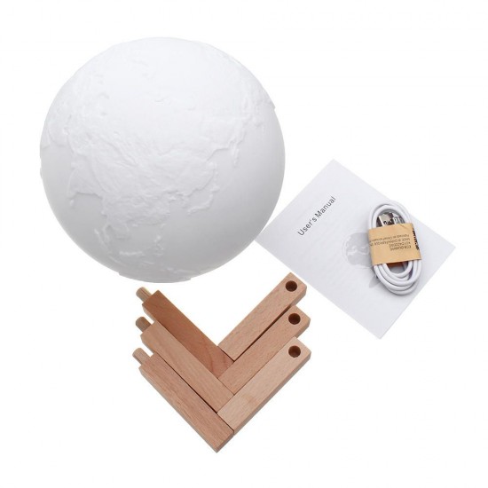 15cm Magical Three Tone Earth Table Lamp USB Rechargeable LED Night Light Tap Sensor Gift 15cm Magical Three Tone Earth Table Lamp USB Rechargeable LED Night Light Tap Sensor Gift