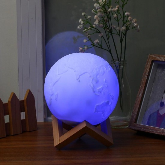 15cm Magical Three Tone Earth Table Lamp USB Rechargeable LED Night Light Tap Sensor Gift 15cm Magical Three Tone Earth Table Lamp USB Rechargeable LED Night Light Tap Sensor Gift