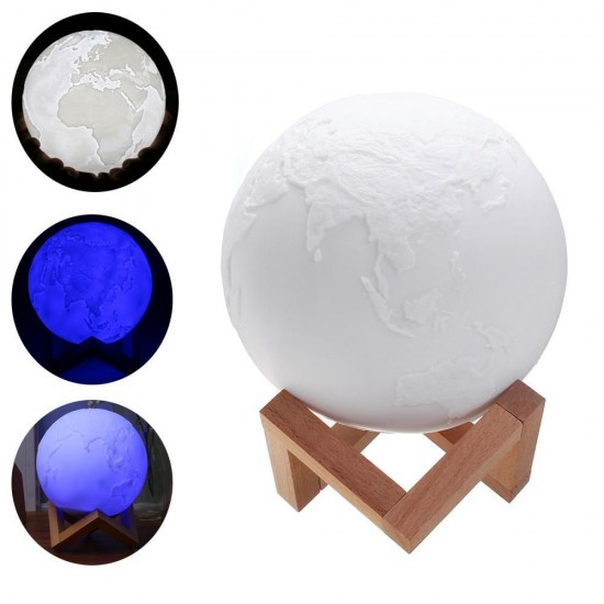 15cm Magical Three Tone Earth Table Lamp USB Rechargeable LED Night Light Tap Sensor Gift 15cm Magical Three Tone Earth Table Lamp USB Rechargeable LED Night Light Tap Sensor Gift