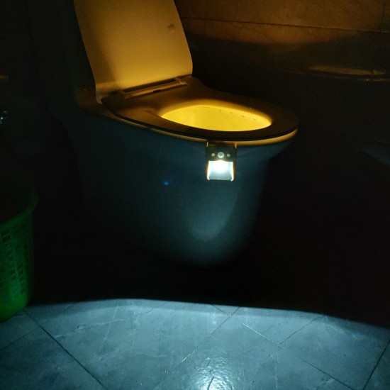 16 Colors LED Induction Toilet Light With Aromatherapy Toilet Sensor Night Light Decor