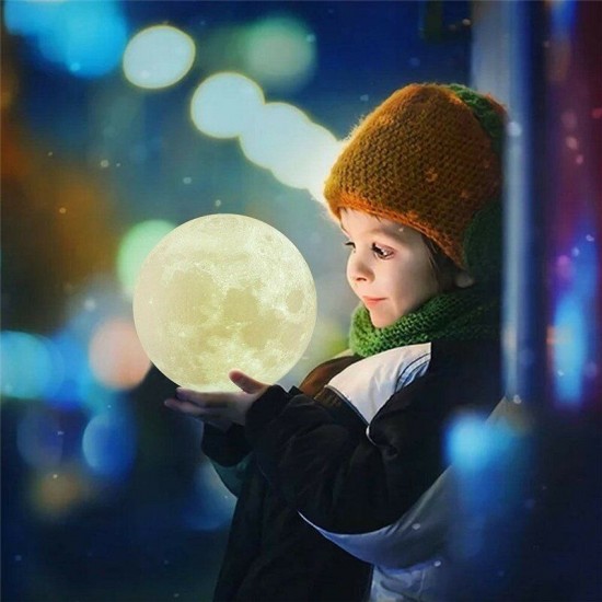 16 Colors/7 Colors 3D LED Touch Switch/ Remote Control Moon Lamp Night