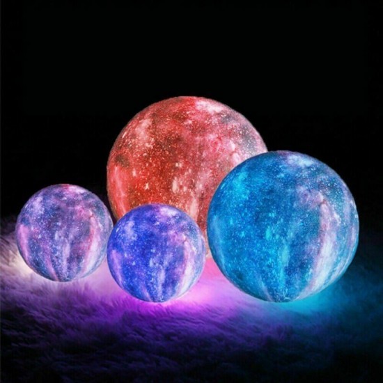 16 Colors/7 Colors 3D LED Touch Switch/ Remote Control Moon Lamp Night