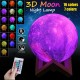 16 Colors/7 Colors 3D LED Touch Switch/ Remote Control Moon Lamp Night 16 Colors/7 Colors 3D LED Touch Switch/ Remote Control Moon Lamp Night