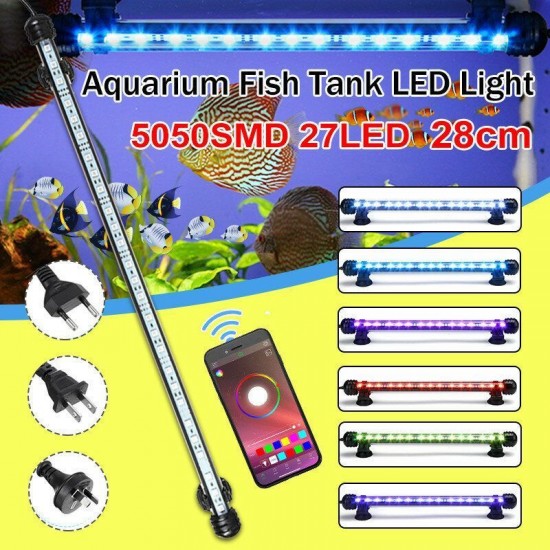 18-48CM 5050SMD 27LED Aquarium Fish Tank RGB Light Submersible Bar Strip Lamp 18-48CM 5050SMD 27LED Aquarium Fish Tank RGB Light Submersible Bar Strip Lamp