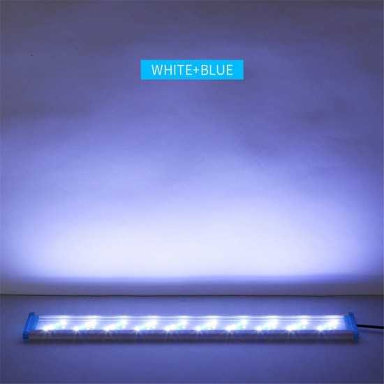 18-48CM Fish Tank Lamp Aquarium LED Lighting With Extendable Brackets White And Blue LEDs Fits for Aquarium 18-48CM Fish Tank Lamp Aquarium LED Lighting With Extendable Brackets White And Blue LEDs Fits for Aquarium