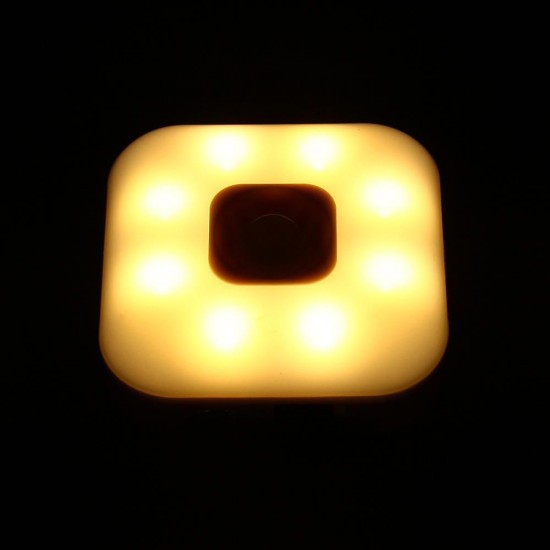 1W USB Rechargeable 8 LED PIR Motion Sensor Night Light Warm White/White Cabinet Closet Lamp 1W USB Rechargeable 8 LED PIR Motion Sensor Night Light Warm White/White Cabinet Closet Lamp