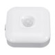 1W USB Rechargeable 8 LED PIR Motion Sensor Night Light Warm White/White Cabinet Closet Lamp